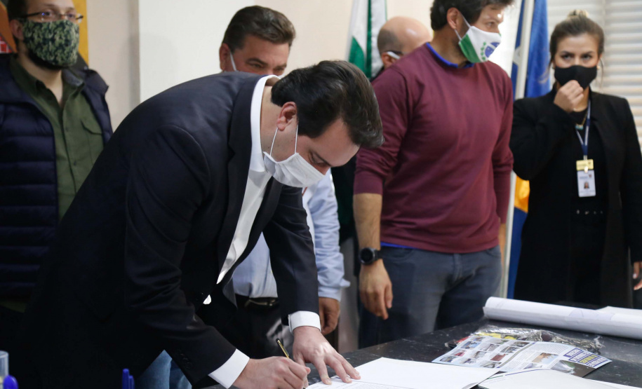 28.05.2020 Governador Carlos Massa RAtinho Junior em ArapongasFoto Gilson Abreu