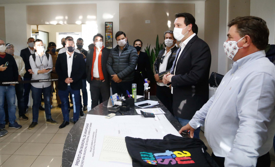 28.05.2020 Governador Carlos Massa RAtinho Junior em ArapongasFoto Gilson Abreu