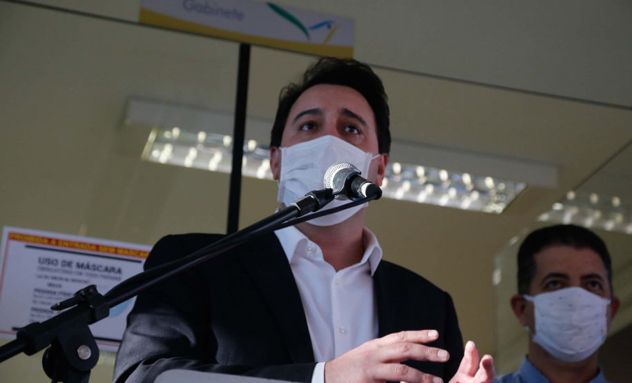 28.05.2020 Governador Carlos Massa RAtinho Junior em ArapongasFoto Gilson Abreu