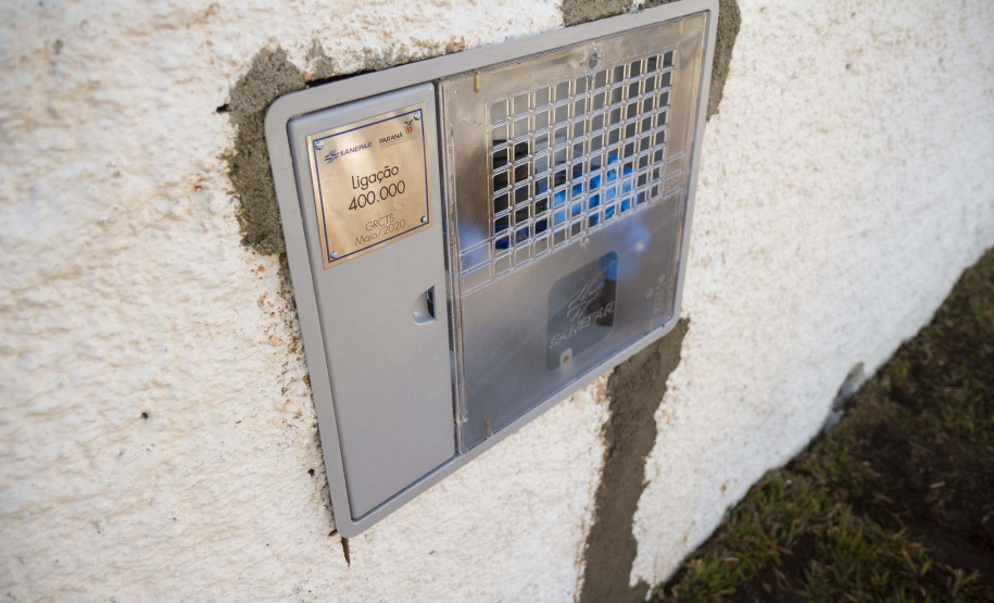 Sanepar comemora ligação 400 mil da região sul de Curitiba. Foto: Sanepar