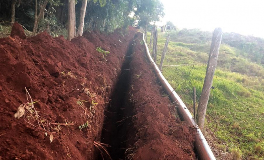 Seguem em ritmo acelerado as obras de interligação do novo poço em Pranchita, no Sudoeste do Estado.. Foto:Sanepar