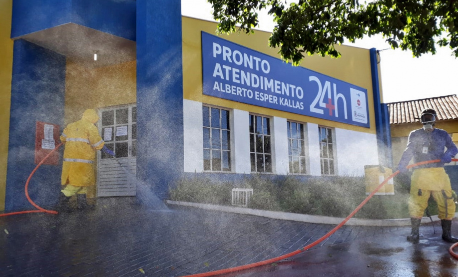 Sanepar mantém desinfecção de hospitais e asilos no Norte. Foto: Sanepar