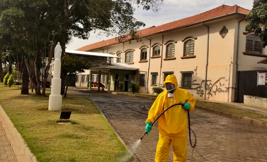 Sanepar mantém desinfecção de hospitais e asilos no Norte. Foto: Sanepar