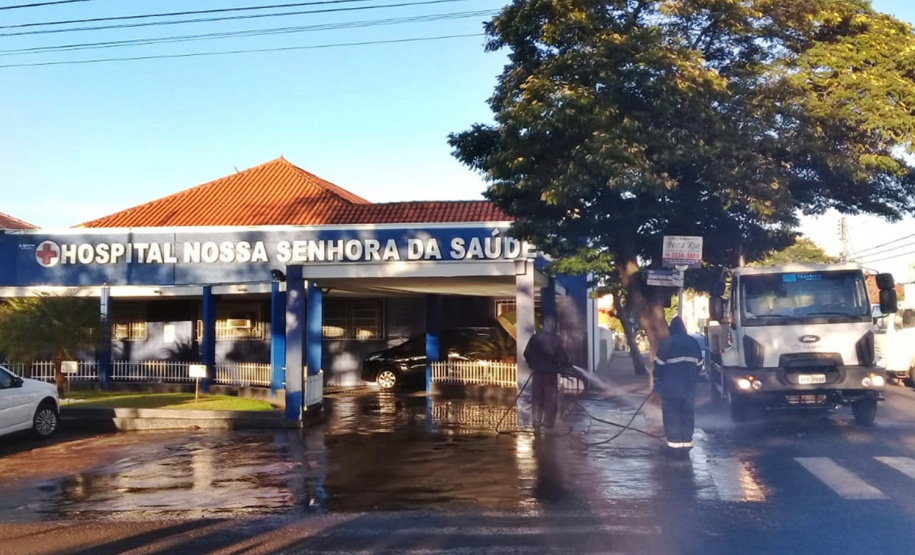 Sanepar mantém desinfecção de hospitais e asilos no Norte. Foto: Sanepar