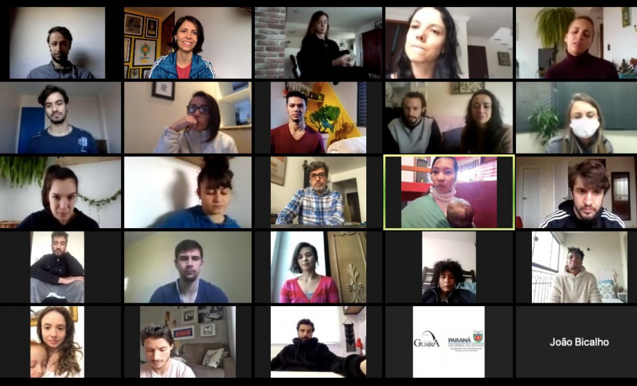 Balé Teatro Guaíra faz aulas virtuais para profissionais e estudantes de dança. Foto:CCTG