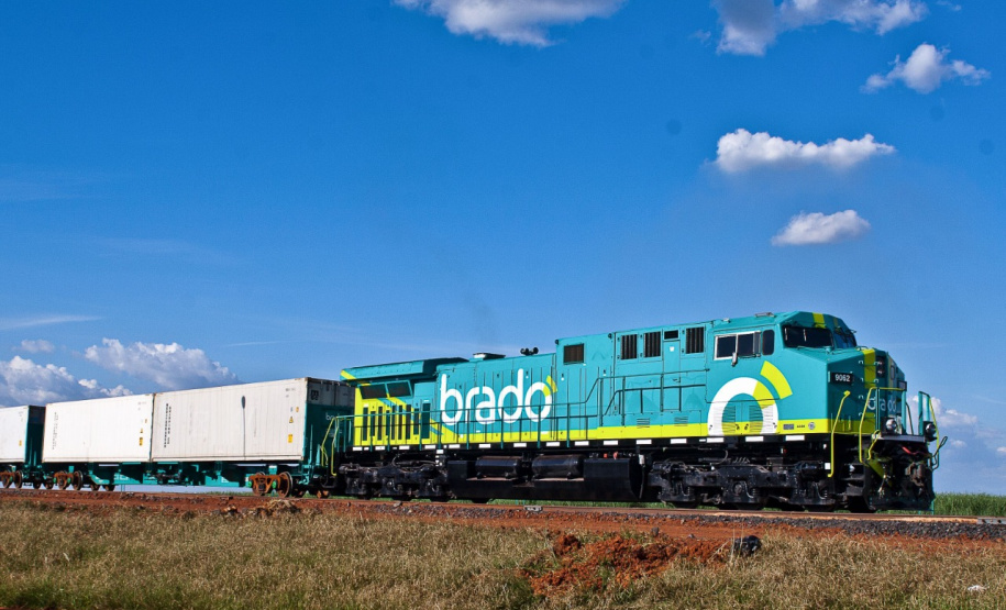 Ferroeste ultrapassa marca de mil contêineres transportados.Foto: Divulgação/Brado Logística