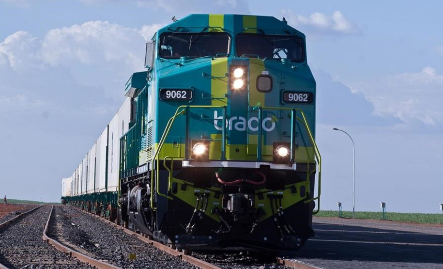 Ferroeste ultrapassa marca de mil contêineres transportados.Foto: Divulgação/Brado Logística