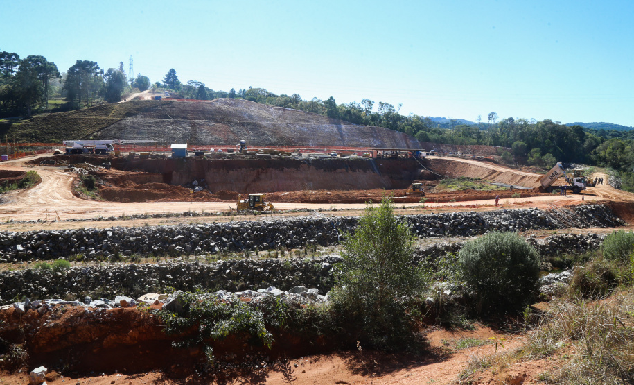 Miringuava Construção da Barragem do Miringuava ? São José dos Pinhais 28/05/2020 - Foto: Geraldo Bubniak/AEN