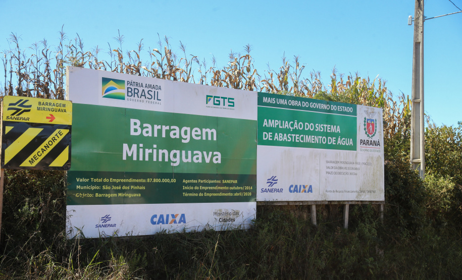 Miringuava Construção da Barragem do Miringuava ? São José dos Pinhais 28/05/2020 - Foto: Geraldo Bubniak/AEN
