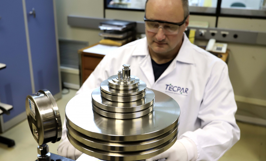 Laboratórios do do Tecpar oferecem ao mercado calibrações em diversas grandezas.Foto: Arnaldo Alves/AEN