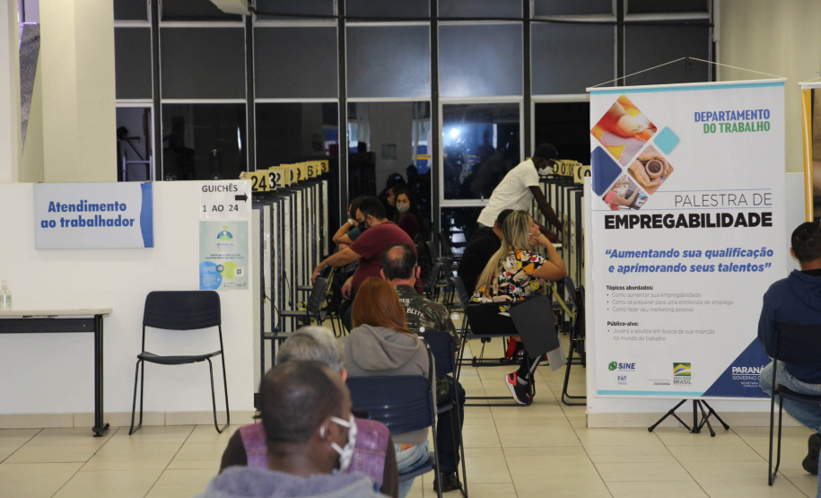 Vagas abertas nas Agências do Trabalhador do Paraná ajudam na retomada da geração de empregos. Foto:SEJUF