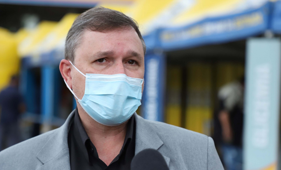 de proteção e prevenção aos profissionais que cortam as rodovias do Paraná garantindo o abastecimento das famílias, inclusive durante a pandemia de coronavírus.  
Foto: José Fernando Ogura/AEN