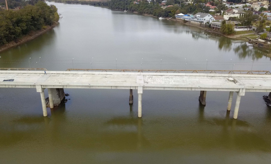 Nova ponte viabiliza importante eixo de crescimento de União da Vitória. Foto: José Fernando Ogura/AEN