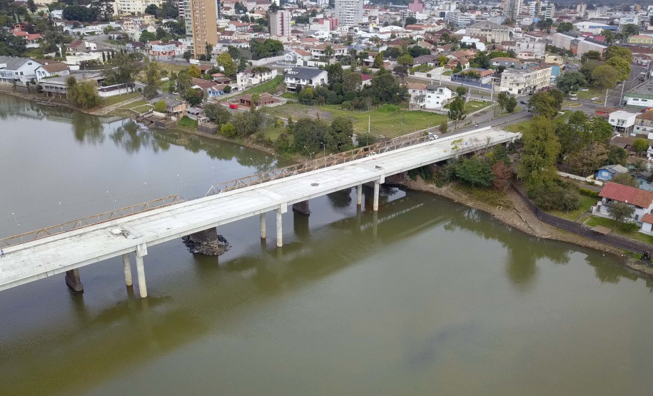 Nova ponte viabiliza importante eixo de crescimento de União da Vitória. Foto: José Fernando Ogura/AEN