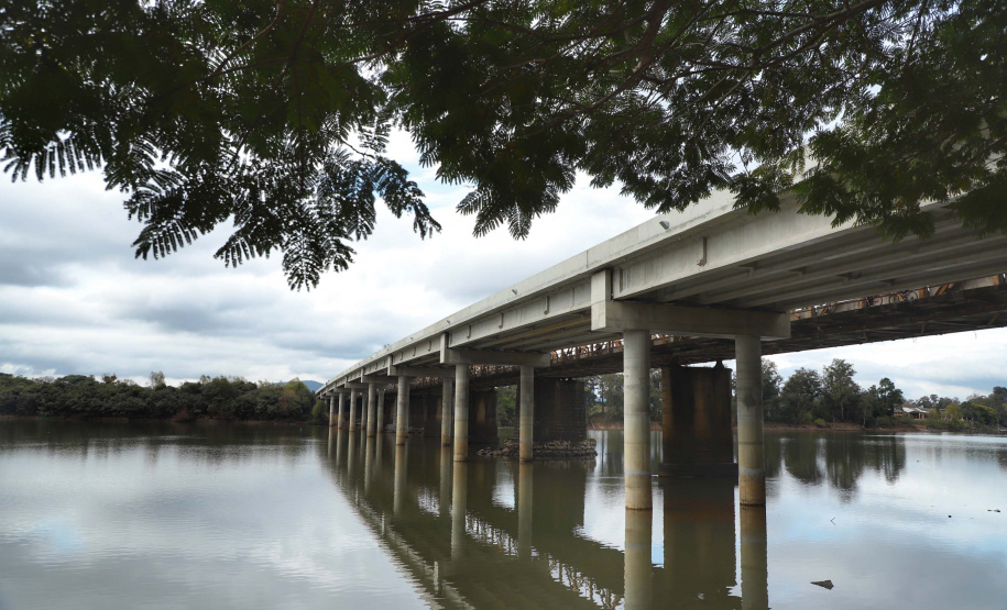 Nova ponte viabiliza importante eixo de crescimento de União da Vitória. Foto: José Fernando Ogura/AEN