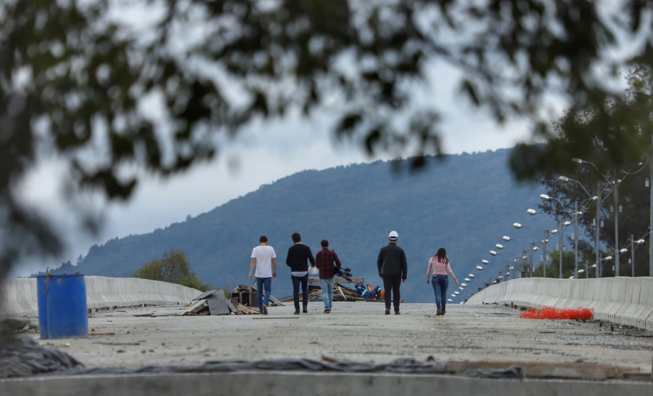 Nova ponte viabiliza importante eixo de crescimento de União da Vitória. Foto: José Fernando Ogura/AEN