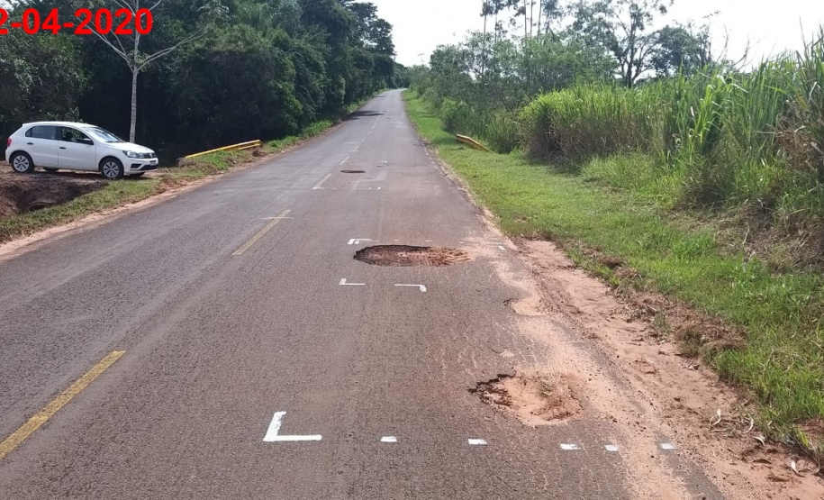 Rodovia entre Douradina e Maria Helena recebe melhorias no pavimento. Foto:DER