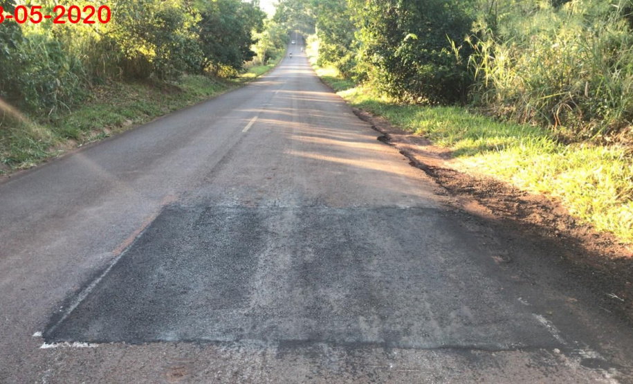 Rodovia entre Douradina e Maria Helena recebe melhorias no pavimento. Foto:DER
