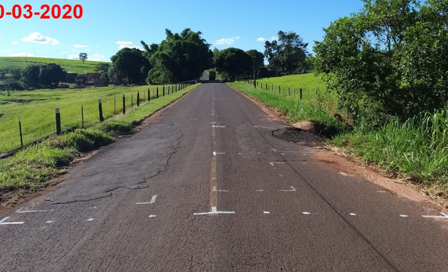 Rodovia entre Douradina e Maria Helena recebe melhorias no pavimento. Foto:DER