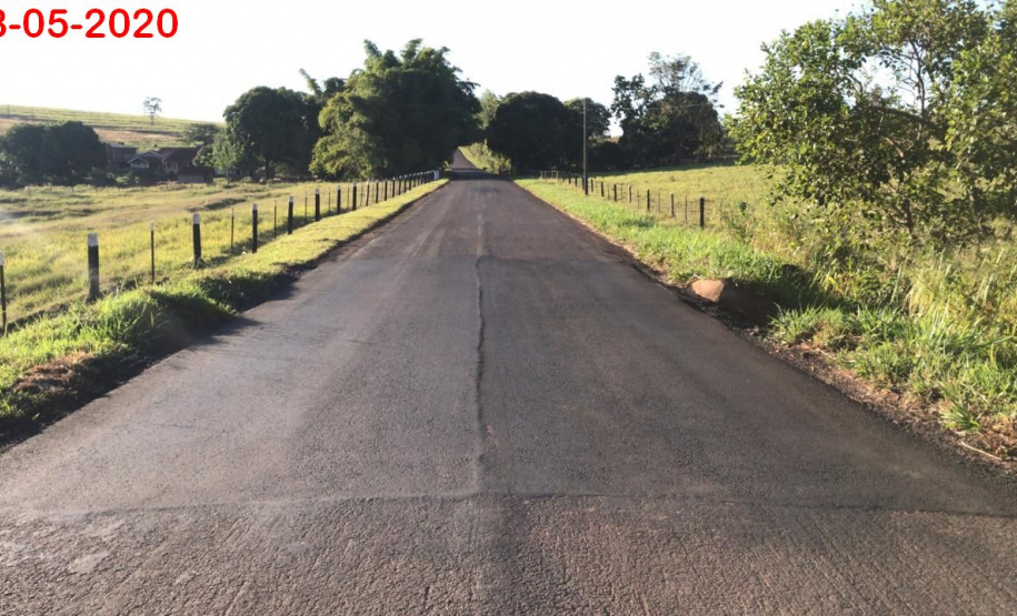Rodovia entre Douradina e Maria Helena recebe melhorias no pavimento. Foto:DER