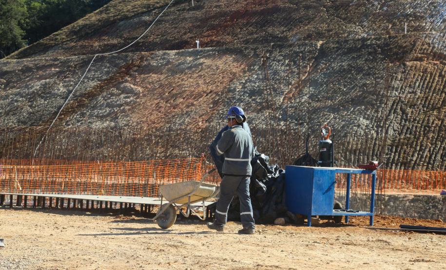 Miringuava Construção da Barragem do Miringuava ? São José dos Pinhais 28/05/2020 - Foto: Geraldo Bubniak/AEN