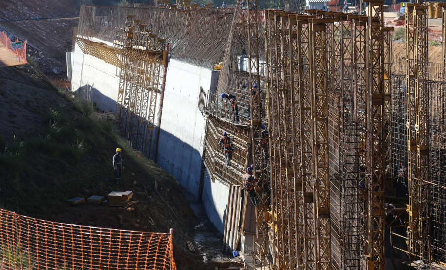 Miringuava Construção da Barragem do Miringuava ? São José dos Pinhais 28/05/2020 - Foto: Geraldo Bubniak/AEN