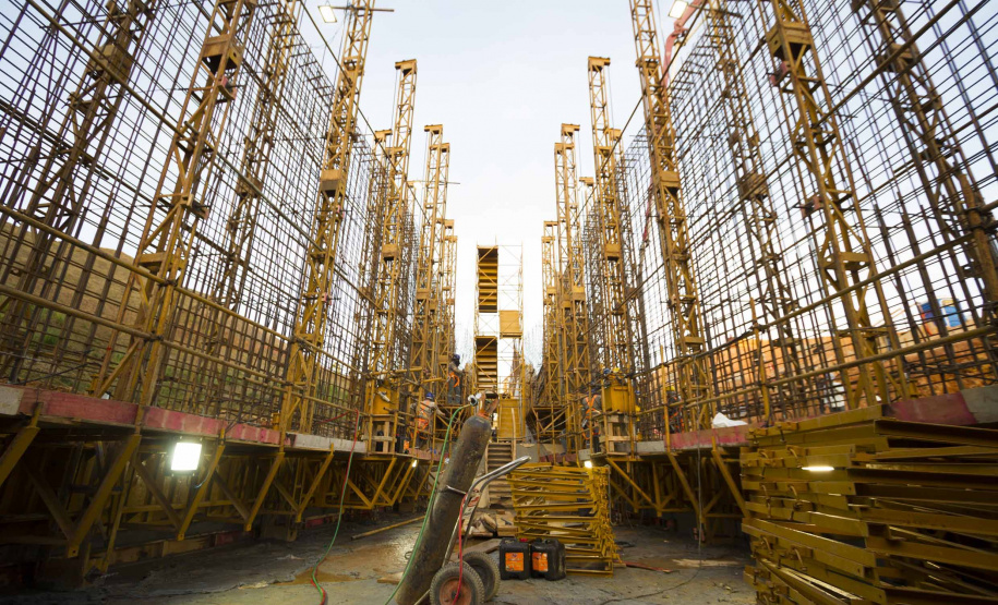 Barragem do Miringuava, em São José dos Pinhais.Foto: Sanepar