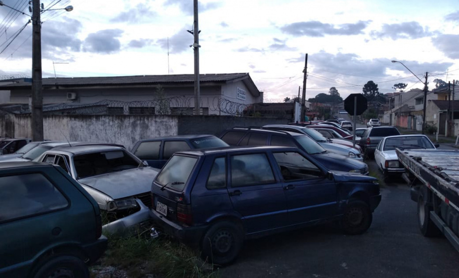 Segurança Pública retira veículos do pátio da Delegacia de Alto Maracanã, na RMC. Foto:SESP