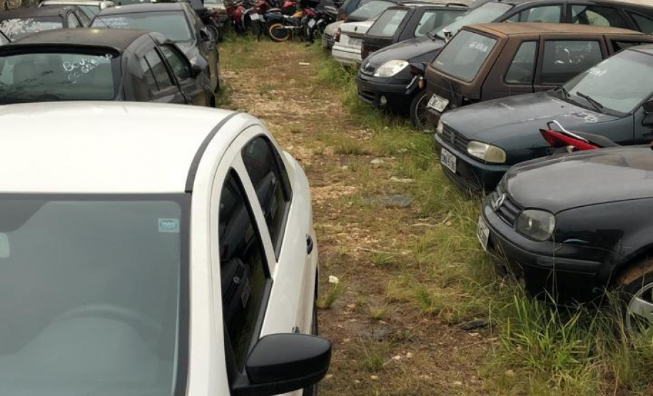 Segurança Pública retira veículos do pátio da Delegacia de Alto Maracanã, na RMC. Foto:SESP