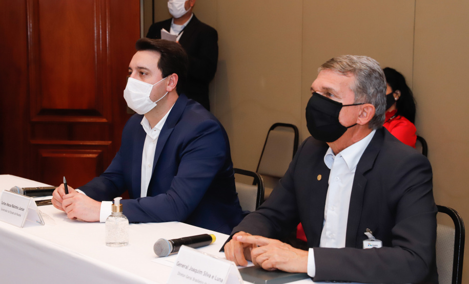 O governador Carlos Massa Ratinho Junior participou nesta quinta-feira (18) de uma reunião com a direção brasileira de Itaipu Binacional, em Foz do Iguaçu, e destacou que a parceria entre o Estado e a hidrelétrica é fundamental para ajudar o Paraná na retomada da economia.