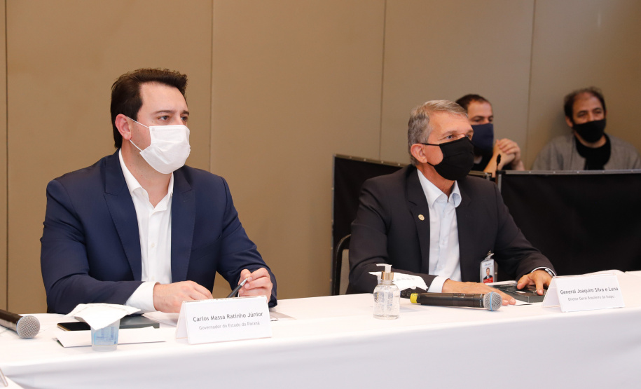 O governador Carlos Massa Ratinho Junior participou nesta quinta-feira (18) de uma reunião com a direção brasileira de Itaipu Binacional, em Foz do Iguaçu, e destacou que a parceria entre o Estado e a hidrelétrica é fundamental para ajudar o Paraná na retomada da economia.