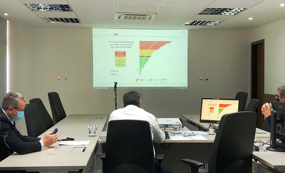 O secretário de Estado da Saúde, Beto Preto, participou nesta sexta-feira (19) de uma reunião online com representantes dos trabalhadores das indústrias de alimentos. Mais de 20 pessoas ligadas aos sindicatos, associações, federações, que representam os cerca de 100 mil funcionários de empresas frigoríficas puderam discutir diretamente com o secretário medidas e situações ligadas ao setor.