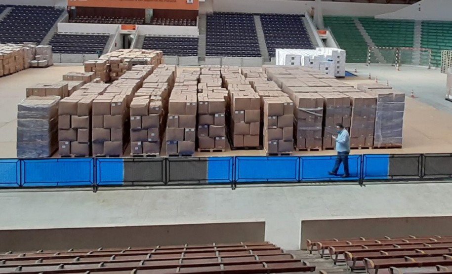 Paraná recebe mais de 370 mil itens de proteção individual para enfrentamento da Covid-19
. Foto: SESA