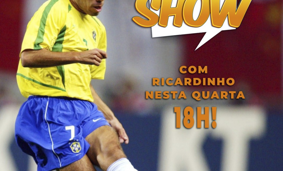 Ricardinho, ícone da seleção brasileira, participa do Aula Show. Arte:SEED