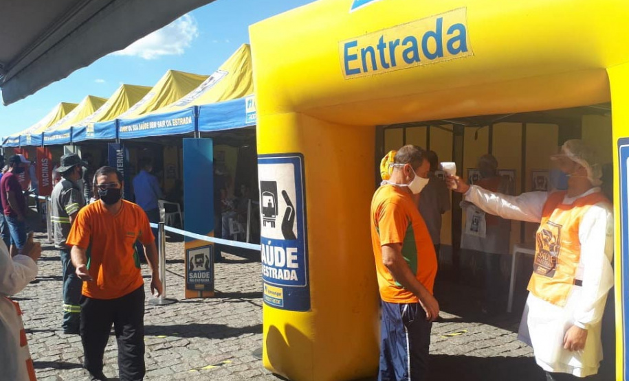 ação de prevenção para caminhoneiros e motoristas nas rodovias do Estado
. Foto:SESA