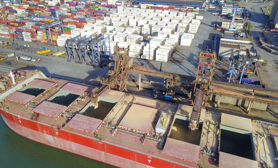 DCIM\102MEDIA\DJI_0084.JPGExportação de grãos deve crescer 8,5% no 3.º trimestre. Foto: José Fernando Ogura/AEN