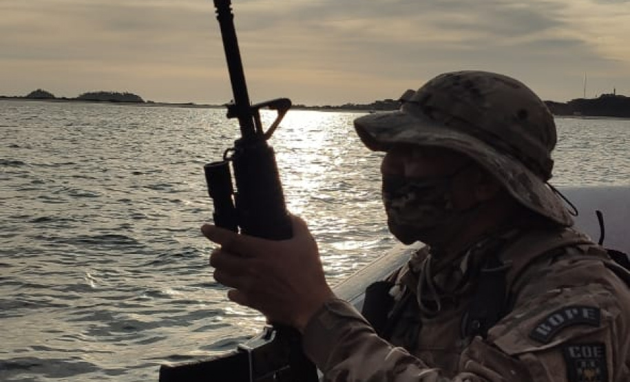 Reforço da presença da PM na Ilha do Mel inibe tráfico de drogas e invasão de áreas de proteção ambiental
. Foto:PMPR