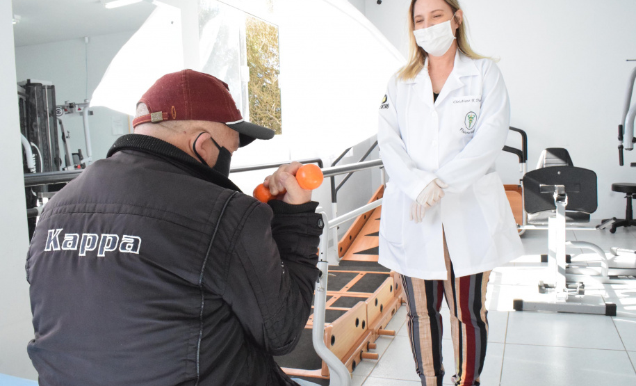 Unicentro faz reabilitação pulmonar em pacientes da Covid. Foto:SETI