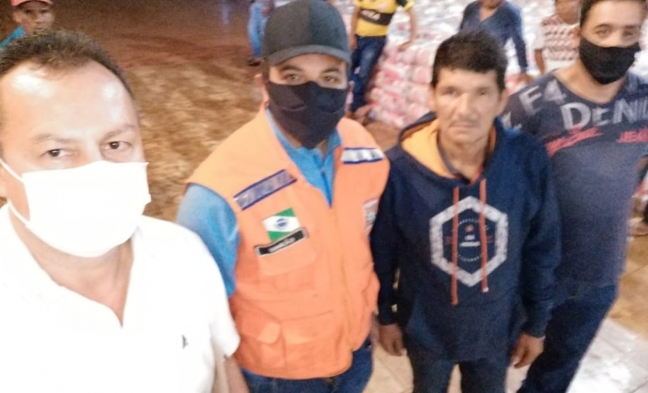Defesa Civil Estadual apoia FUNAI na entrega de cestas básicas em aldeias indígenas no Paraná. Foto:Defesa Civil