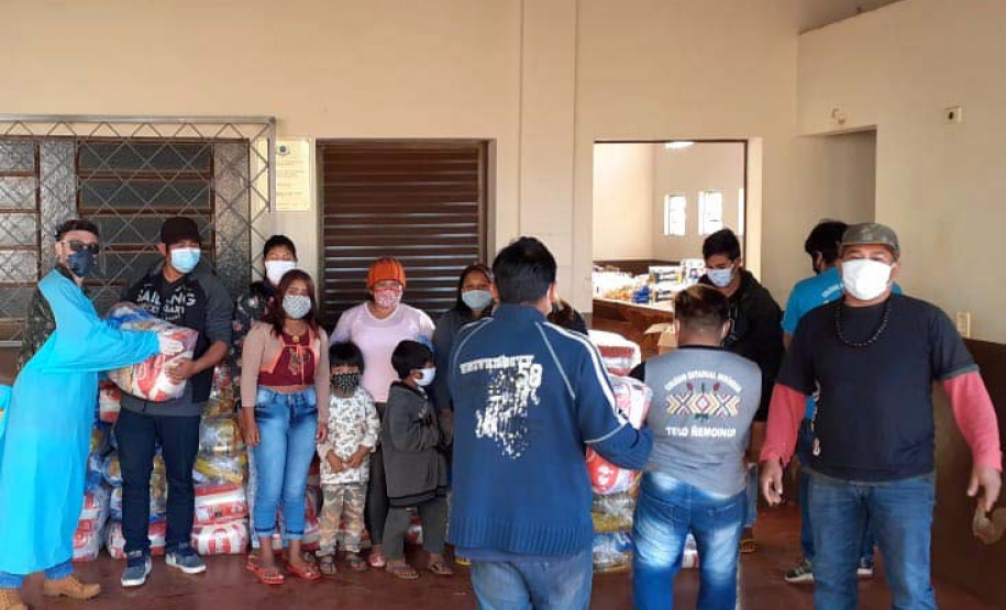 Defesa Civil Estadual apoia FUNAI na entrega de cestas básicas em aldeias indígenas no Paraná. Foto:Defesa Civil