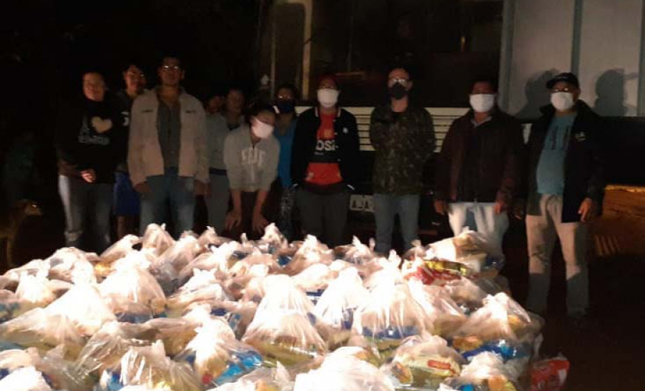 Defesa Civil Estadual apoia FUNAI na entrega de cestas básicas em aldeias indígenas no Paraná. Foto:Defesa Civil