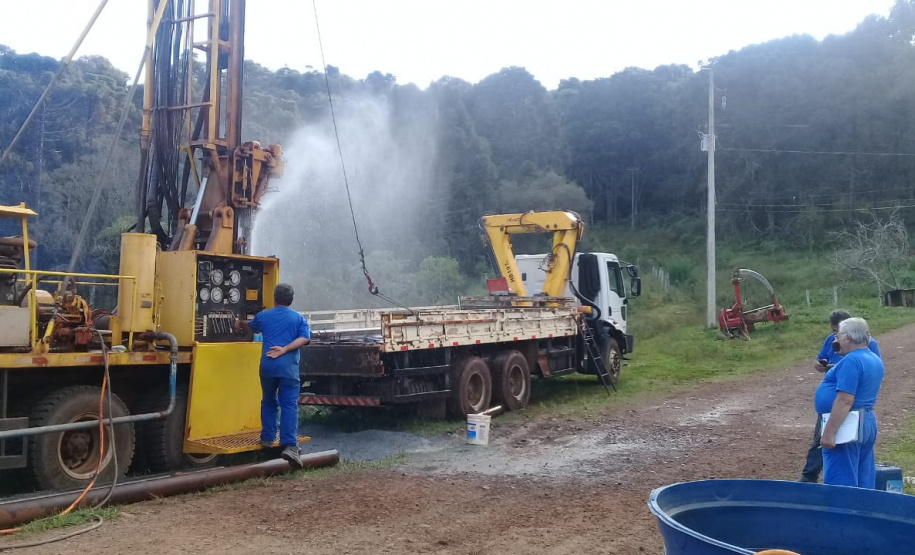 Perfuração de poços muda a realidade de pequenos agricultores.Foto:SEDEST