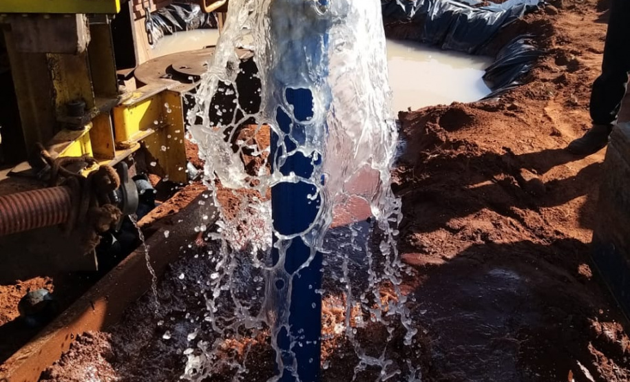 Perfuração de poços muda a realidade de pequenos agricultores.Foto:SEDEST