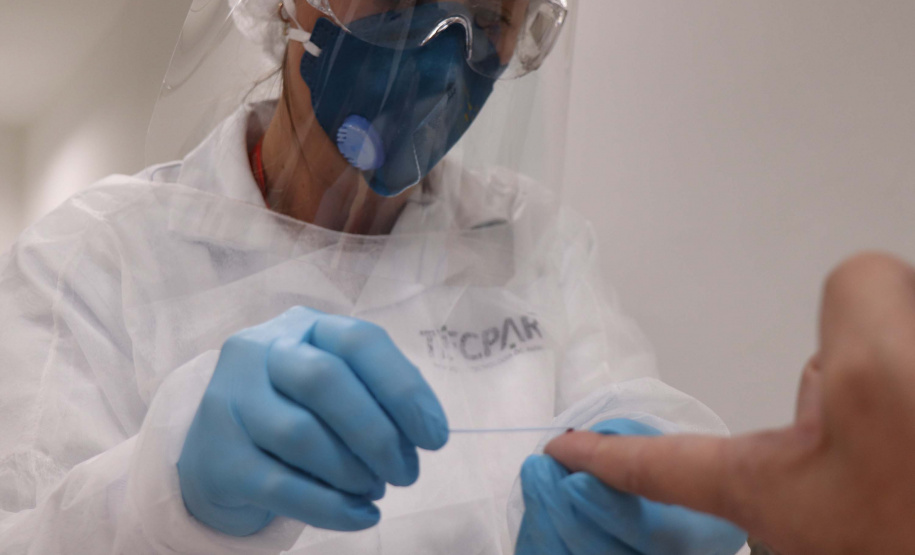 Empresas do Parque Tecnológico da Saúde do Tecpar testam colaboradores para Covid-19.Foto:Tecpar