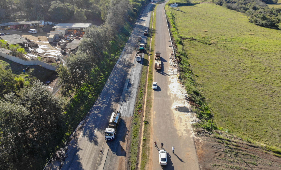 obra entre Irere e LondrinaFoto Gilson Abreu