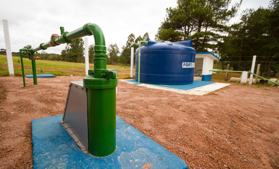 Comunidades rurais recebem água potável da Sanepar. Foto: Sanepar