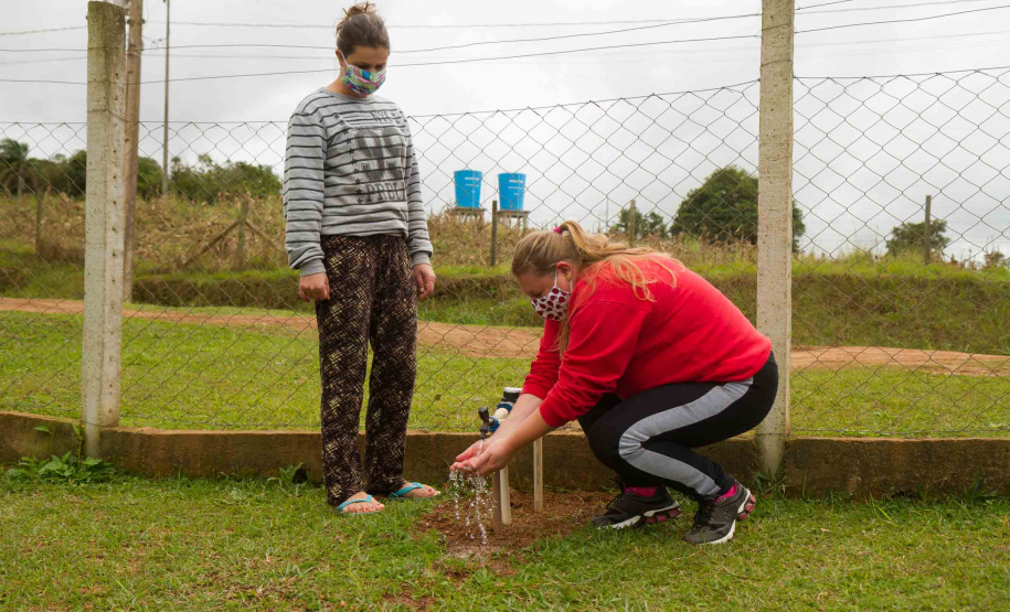 Comunidades rurais recebem água potável da Sanepar. Foto: Sanepar