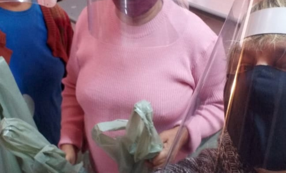 Seed envia 2 mil máscaras de acrílico para profissionais de regiões mais afetadas pela crise do Covid-19. Foto:SEED