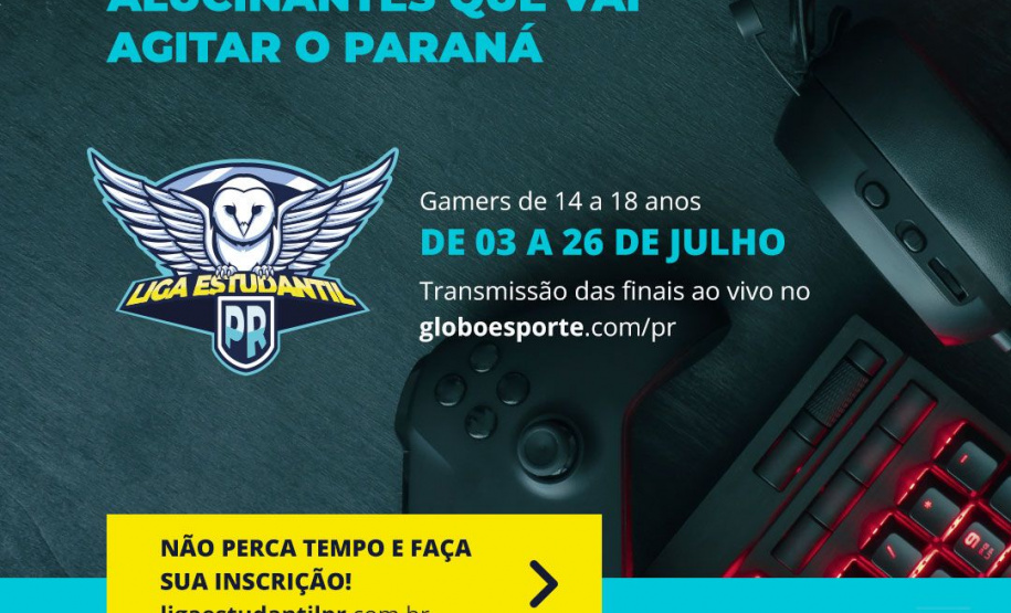 Torneio vai reunir fãs de jogos eletrônicos .Foto: Paraná  Esporte