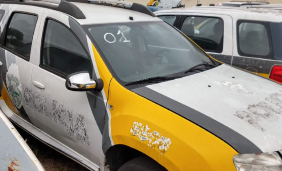 Polícia Militar leiloa veículos aptos à circulação na próxima semana. Foto:PMPR